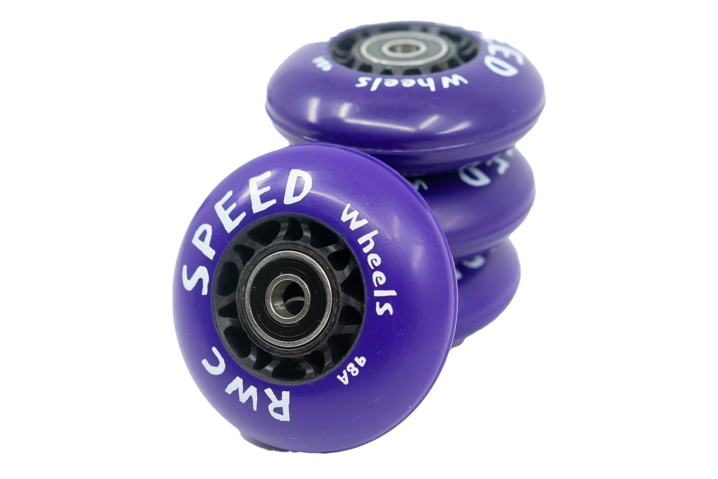 RWC Speed Wheels (4 Pack) - High-Performance 72mm 98A Wheelchair Rugby and Basketball Casters