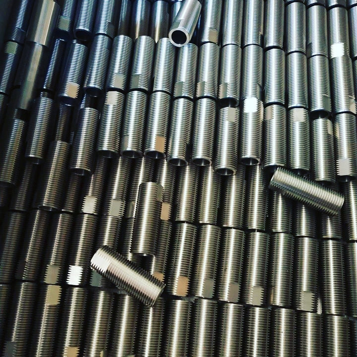 1/2" x 2" Stainless Steel Axle Sleeves with Nuts (Pair)