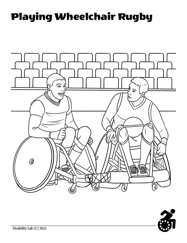 Reckless Wheelchair's Wheelchair Coloring Mini Book