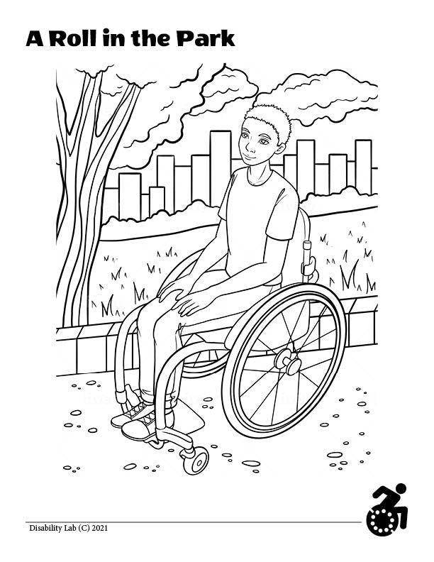 Reckless Wheelchair's Wheelchair Coloring Mini Book