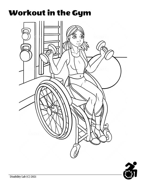 Reckless Wheelchair's Wheelchair Coloring Mini Book