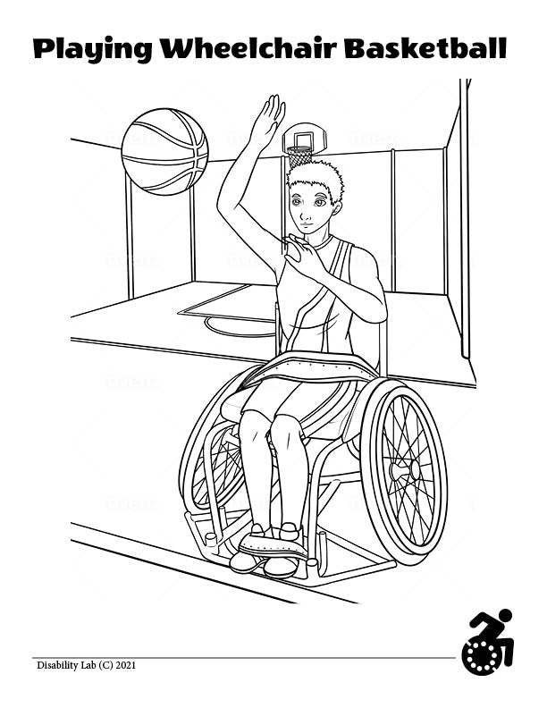 Reckless Wheelchair's Wheelchair Coloring Mini Book