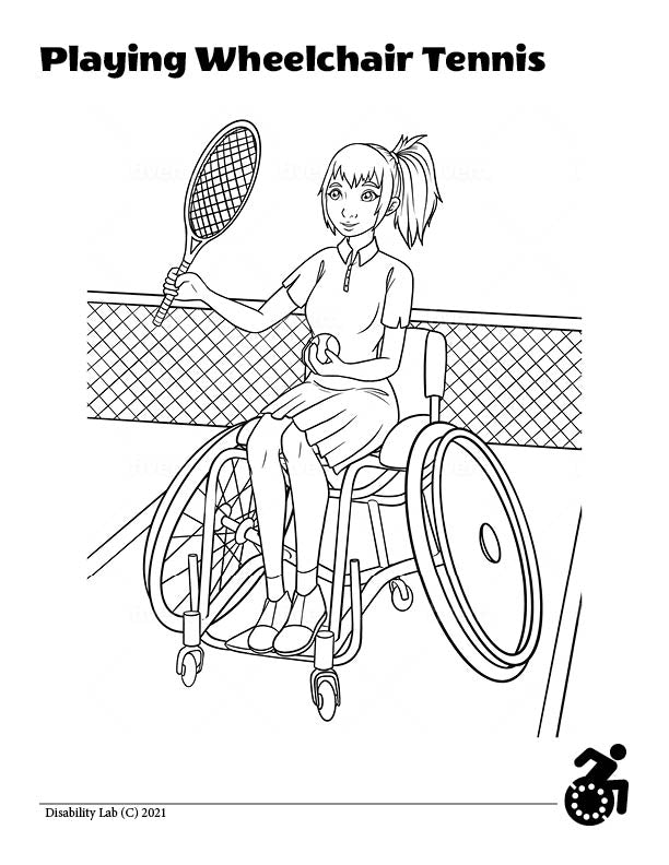 Reckless Wheelchair's Wheelchair Coloring Mini Book