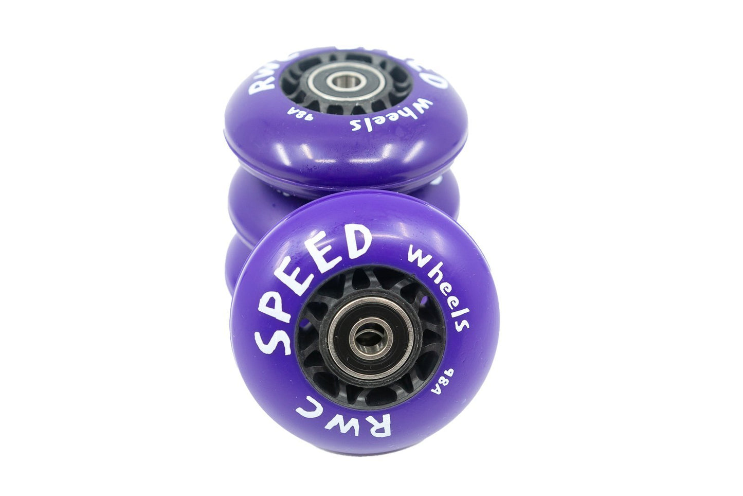 RWC Speed Wheels (4 Pack) - High-Performance 72mm 98A Wheelchair Rugby and Basketball Casters