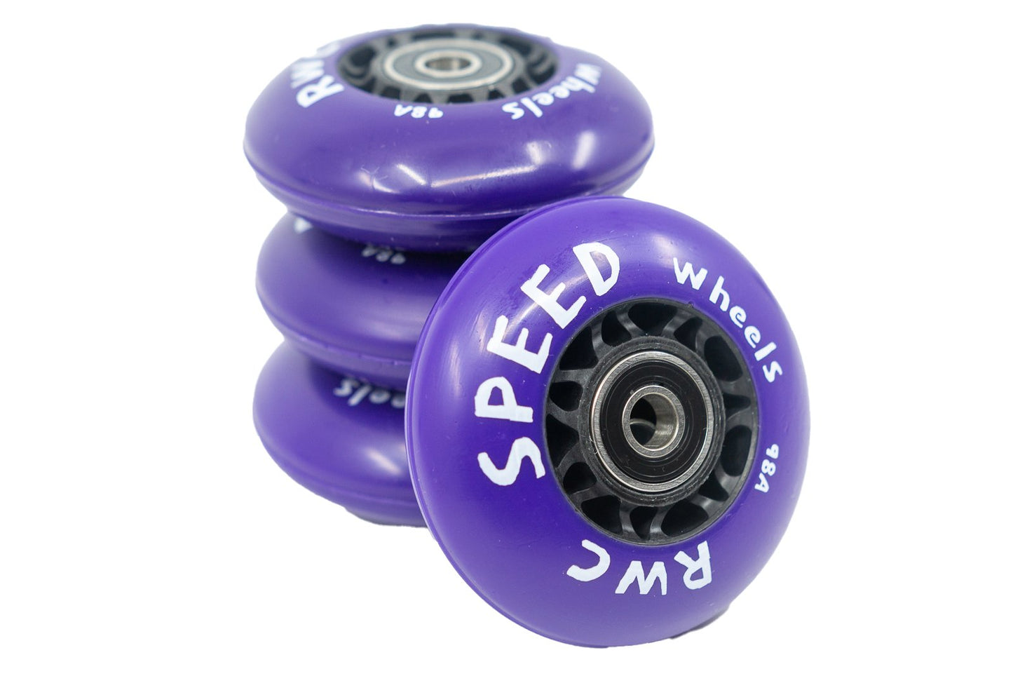 RWC Speed Wheels (4 Pack) - High-Performance 72mm 98A Wheelchair Rugby and Basketball Casters