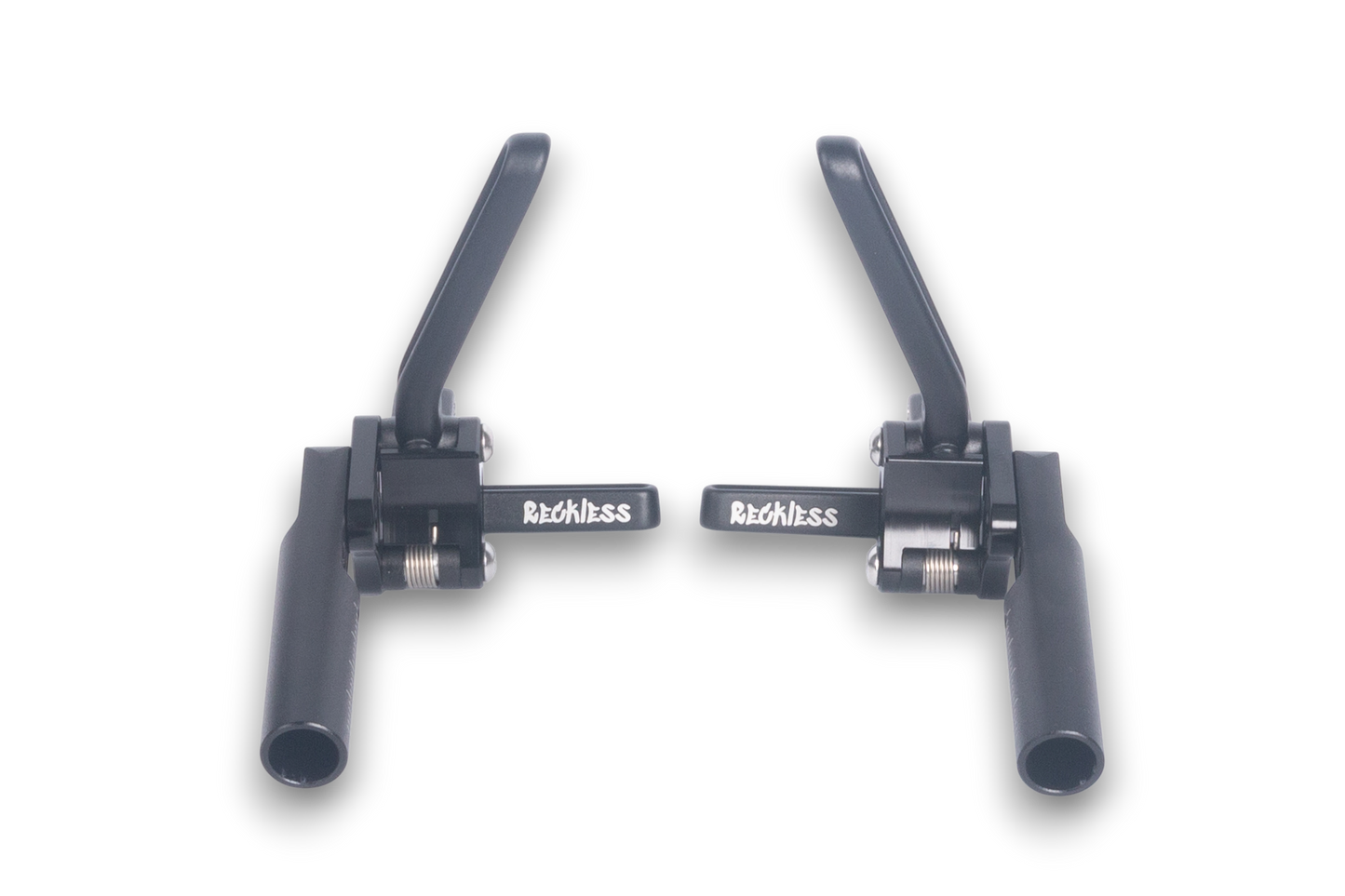 new 2026 All Aluminum Reckless Wheelchairs Push-to-Lock Lever Brakes (Pair) Black