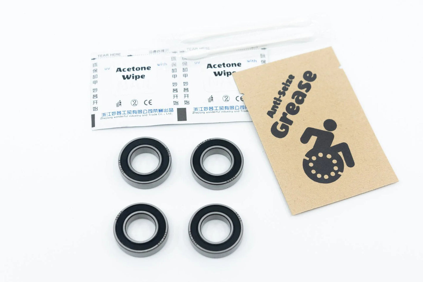 Fork Wheelchair Bearings 6902 ABEC-5 28x15x8mm Serviceable (4-Pack)