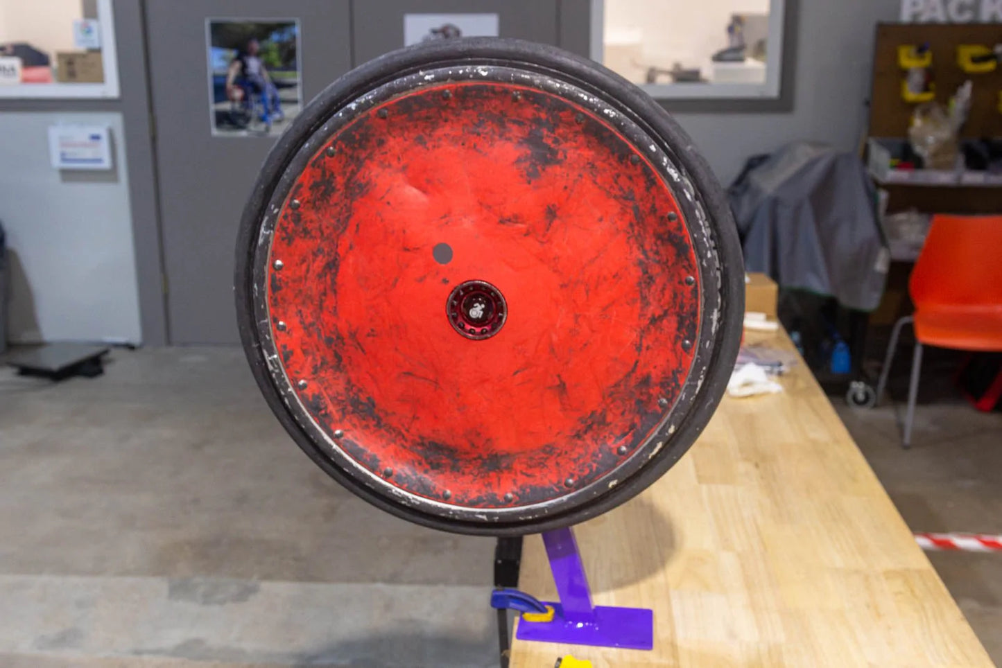 Wheelchair Wheel Turning Stand for 1/2" & 5/8" Wheelchair Axles