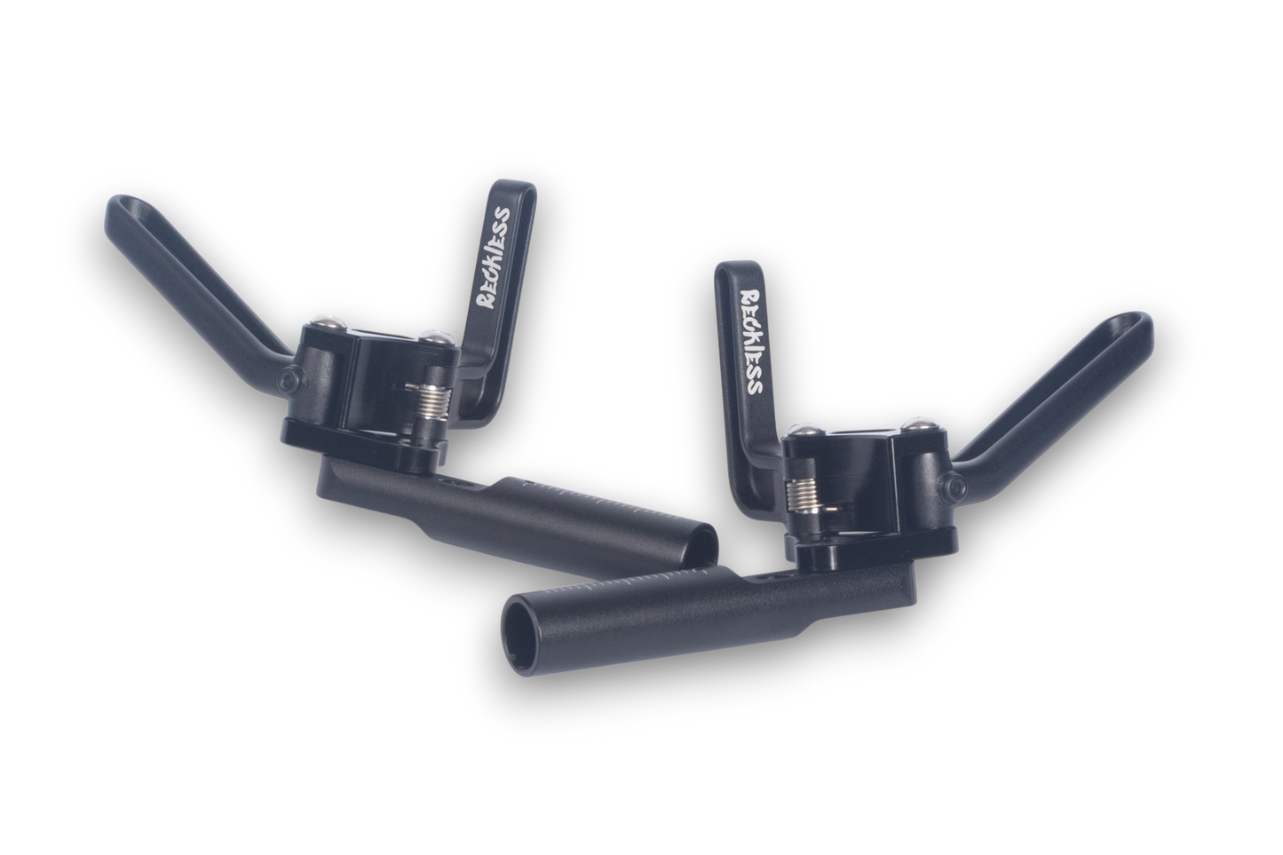 new 2026 All Aluminum Reckless Wheelchairs Push-to-Lock Lever Brakes (Pair) Black