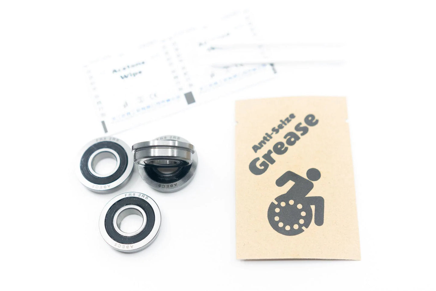 Fork Wheelchair Bearings High Performance Flanged R8 (FR8) 1/2" ABEC-5 1/2x1-1/8x.3125" (4-Pack)