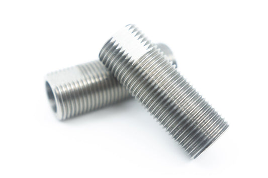 1/2" x 2" Stainless Steel Axle Sleeves with Nuts (Pair)