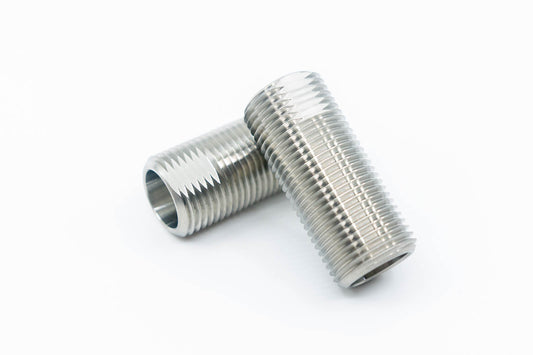 5/8" x 2" Stainless Steel Axle Sleeves with Nuts (Pair)