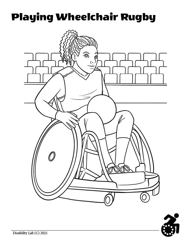 Reckless Wheelchair's Wheelchair Coloring Mini Book