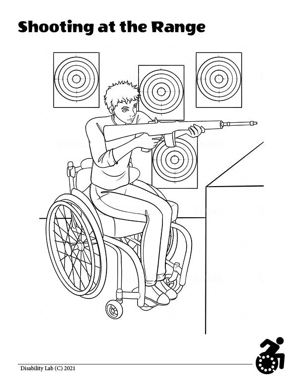 Reckless Wheelchair's Wheelchair Coloring Mini Book